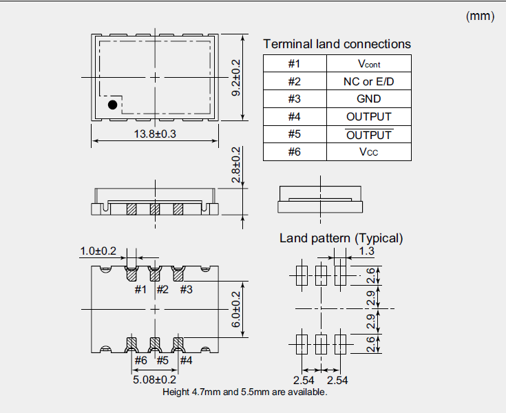 NV13M09WN_ 13.8_9.2 VCXO