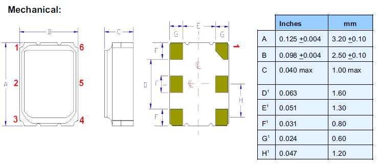 pe44j 2.5v 3225 CMOS