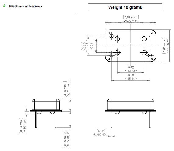 XO QEN55 20.7-13.1 OSC XO QEN55 20.7-13.1 OSC
