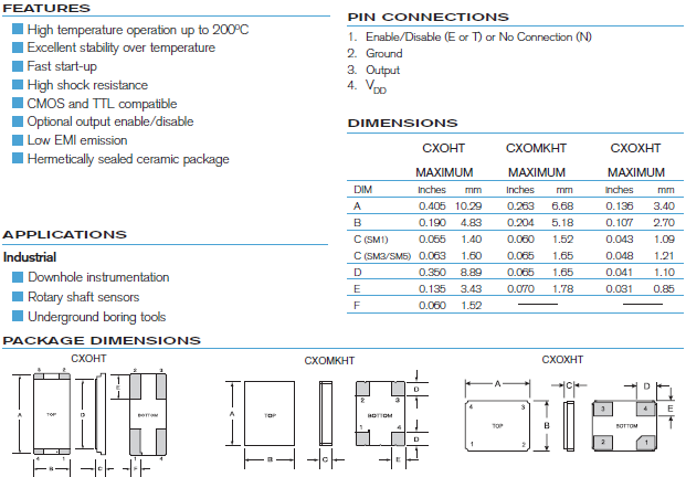 High Temp Osc 10180 3225