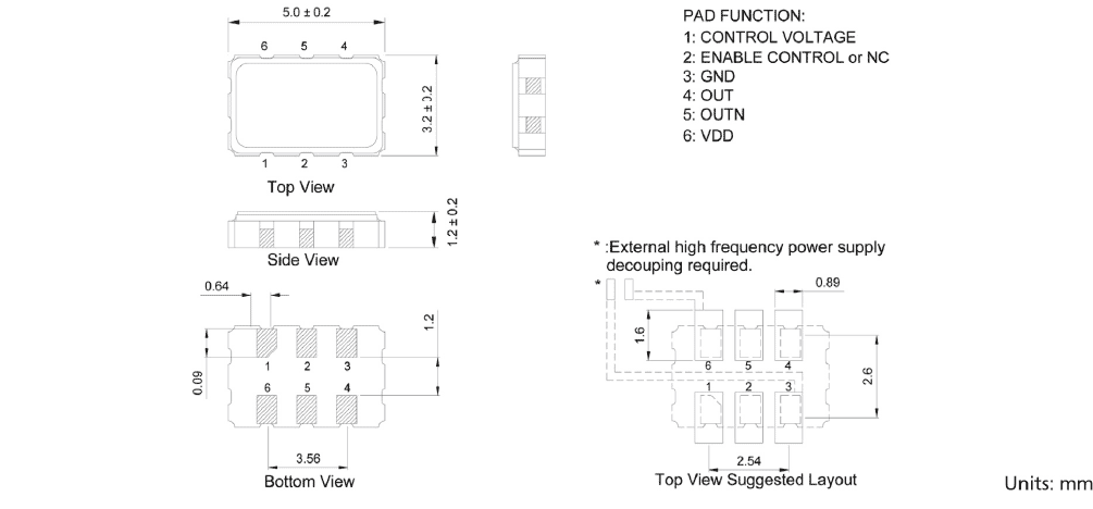 TXC CN 5.0_3.2 LVDS VCXO TXC CN 5.0_3.2 LVDS VCXO