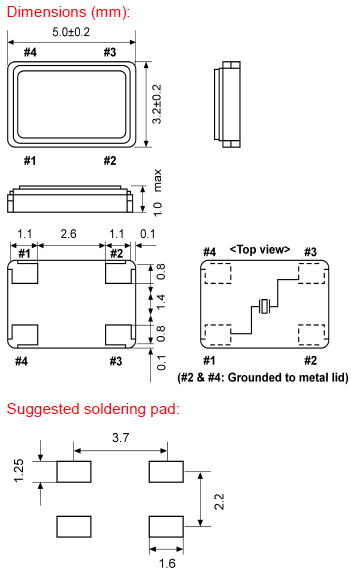 GEYER晶振,贴片晶振,KX-9A晶振,5032四脚晶振