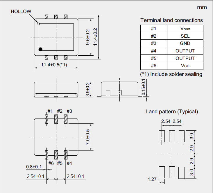 NV11M09YA_11.4_9.6 VCXO NV11M09YA_11.4_9.6 VCXO