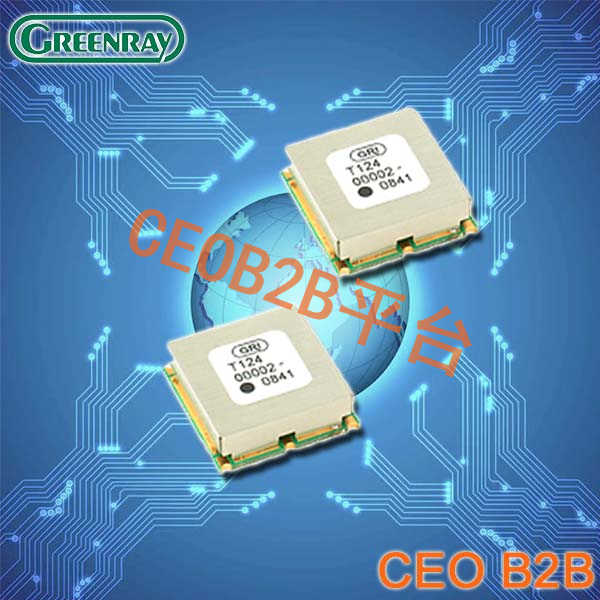 Greenray晶振,石英晶体振荡器,T124晶振