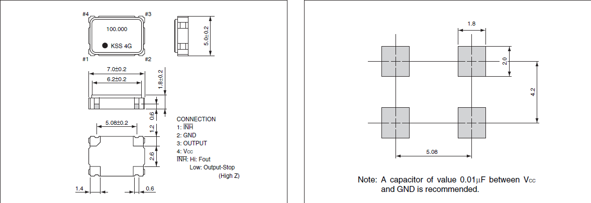 FXO-37FN 7050 4P CMOS KC7050B FXO-37FN 7050 4P CMOS KC7050B