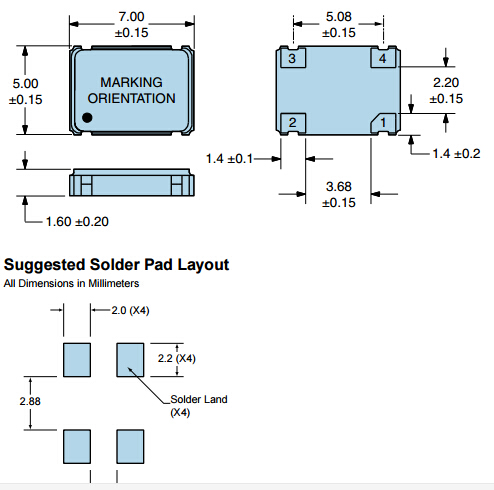 EP2500ETTSC-10.000M TR 7050 XO