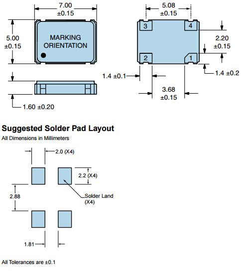 EP2500TTSC-14.7456M 7050 XO