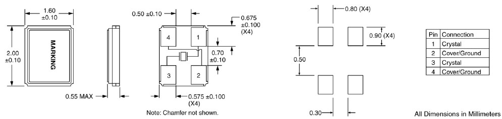 ILSI晶振,贴片晶振,ILCX19晶振,2016无源晶振