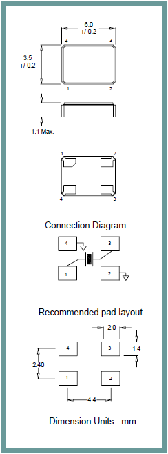 ILSI晶振,贴片晶振,ILCX08晶振,金属面6035晶振