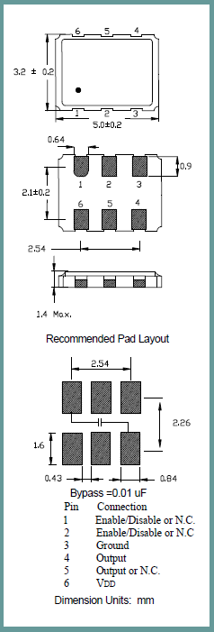 艾尔西晶振,有源晶振,ISM64晶振,低相位抖动晶振