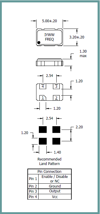 艾尔西晶振,有源晶振,ISM82晶振,LVCMOS有源晶振