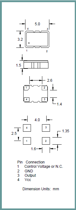 ILSI晶振,温补晶振,I533/I534/I733/I734晶振,5032温度补偿晶振