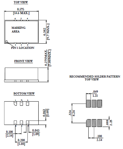 OCXO-ox1000 14.9 x 9.7