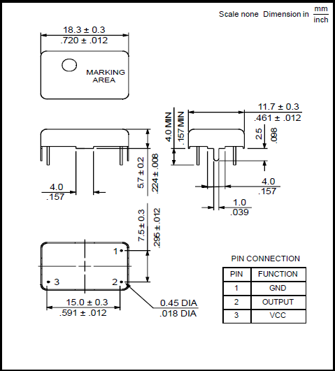 rtxo-231 18.3 x 11.7 TCXO