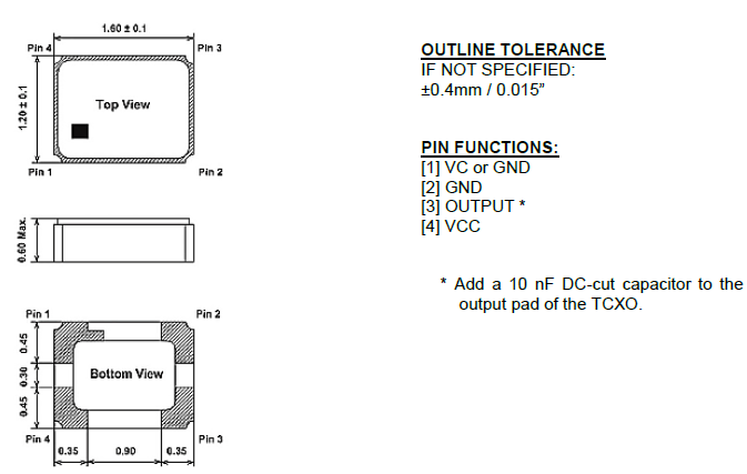 RTX-RTV1612 1612 VCTCXO