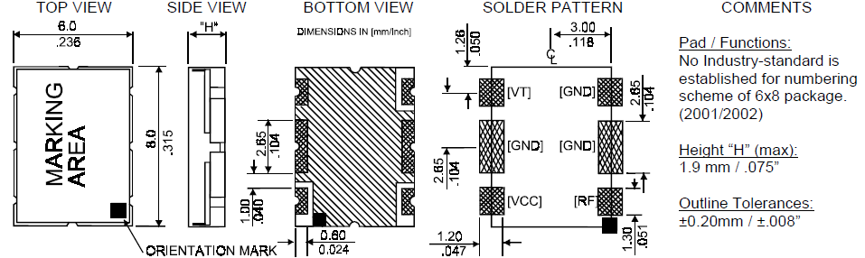 S-VCO-011010 8.0x 6.0 VCO